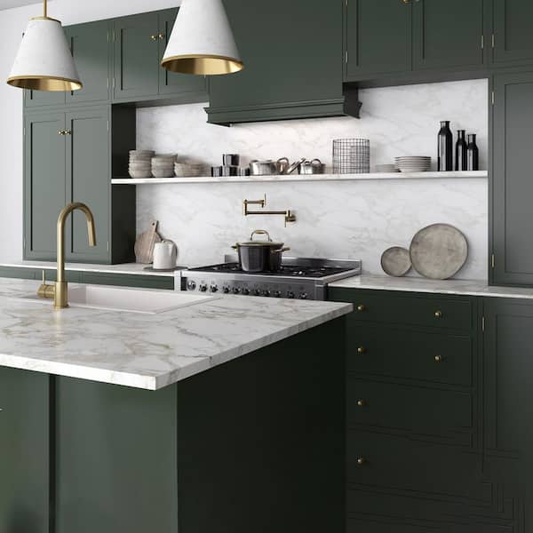 ANZZI Braccia Series 24 in. Wall Mounted Pot Filler in Champagne