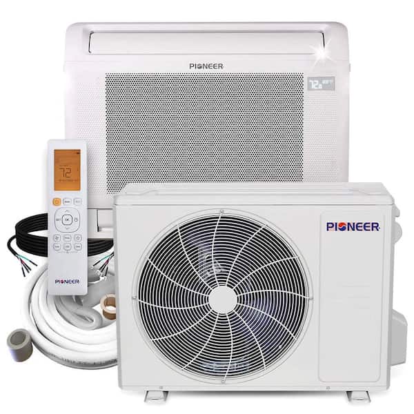 16,000 BTU 1.5 Ton Ductless Mini Split 23.8 SEER Floor-Mounted Console Air Conditioner with Heat Pump 230-Volt