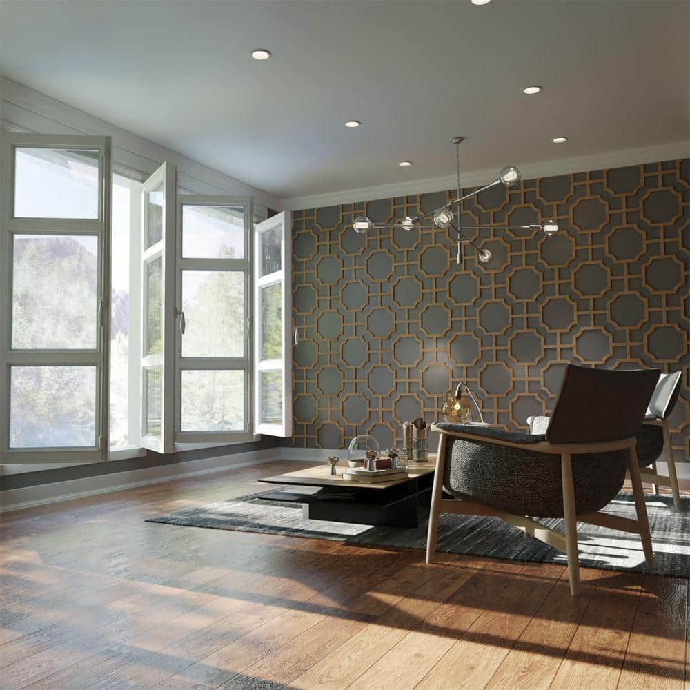 "19-7/8"" x 11-3/8"" x 1/4"" Small Bradley Decorative Fretwork Wood Wall Panels, Hickory (20-Pack)" price history on PriceWatchPro