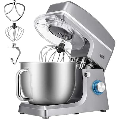 Costway 380W 4.8 qt. . 8-Speed Black Stainless Steel Stand Mixer with Dough  Hook Beater EP24940US-BK - The Home Depot
