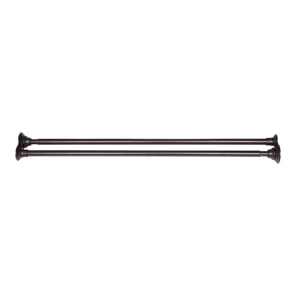 Utopia Alley Rustproof 42 72 In, Oil Rubbed Bronze Shower Curtain Rod Straight