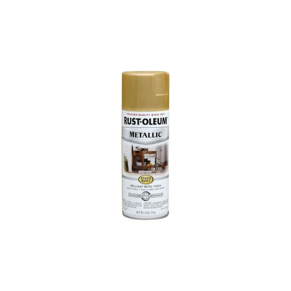 6Pk Rust-Oleum Specialty Acrylic Metallic Gold Spray Paint Covers 12 sq  ft,11 Oz