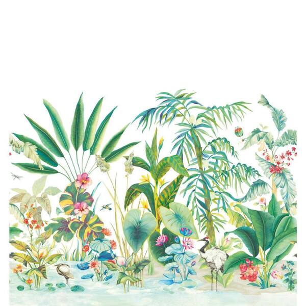 York Wallcoverings 5 Panels Tropical Panoramic mural