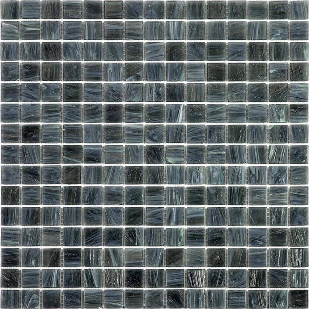 "Celestial 4"" x 6"" Glossy Cadet Gray Glass Mosaic Uniform square Wall and Floor Sample Tile 0.13 sq. ft./Piece (1-Pack)" price history on PriceWatchPro