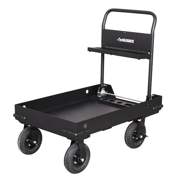 Husky 38 in. W All-Terrain Folding Tool Cart