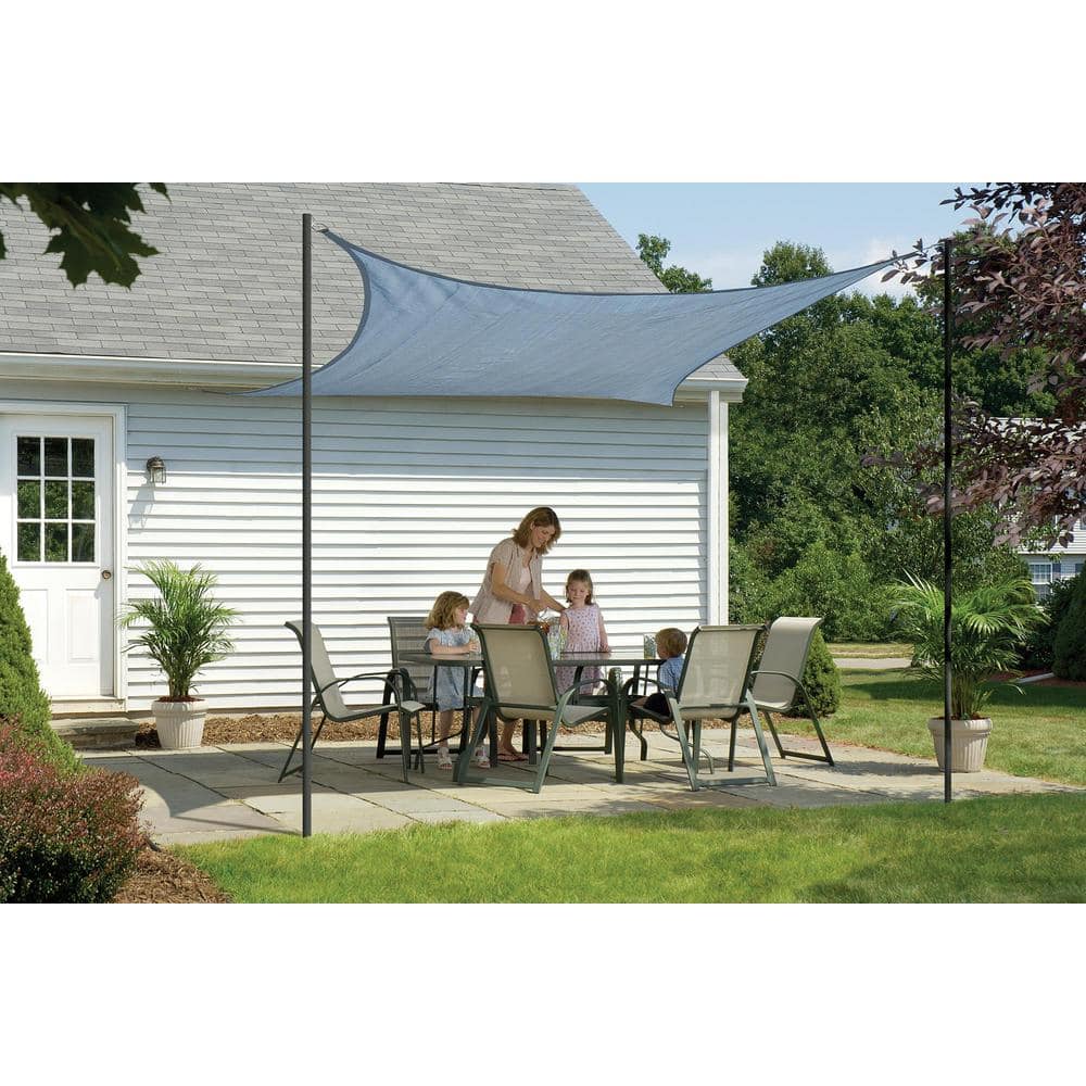 Sea Blue 16' Square Heavyweight Sun Shade Sail