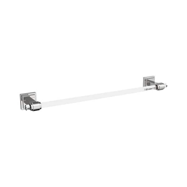 Glacio 18 in. (457 mm) L Towel Bar in Clear/Chrome