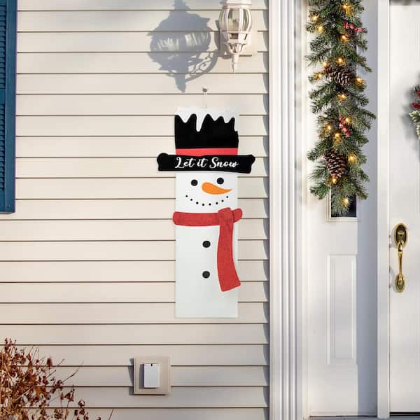 Snowman Front Porch Door Mat - A Rustic Feeling