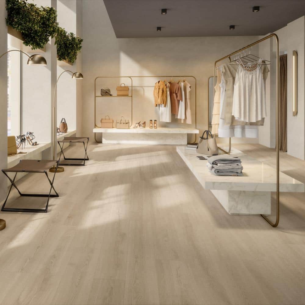 Ash Large Format Matte Porcelain Wood Look Tile