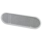 4 in. x 12 in. Oval White UV Resistant Resin Soffit Vent (Carton of 36)