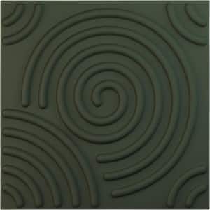 19-5/8-in W x 19-5/8-in H Spiral EnduraWall Decorative 3D Wall Panel Satin Hunt Club Green