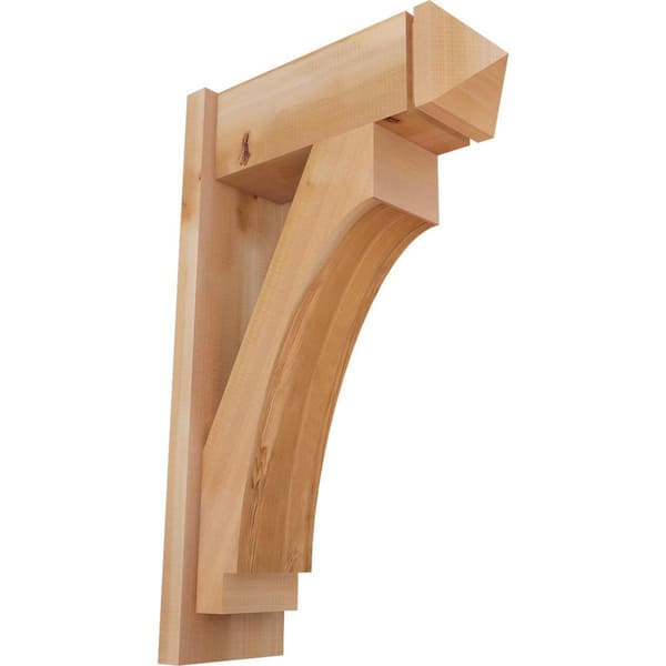 Ekena Millwork 8 in. x 32 in. x 20 in. Western Red Cedar Imperial Arts and Crafts Smooth Outlooker