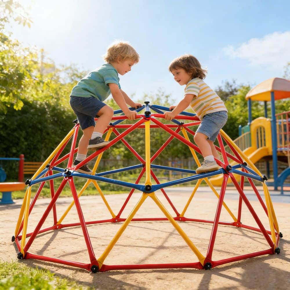 kids 90size ラウンドヘム Nyeekoy Outdoor Kids Jungle Gym Climbing Dome Climber Metal Frame