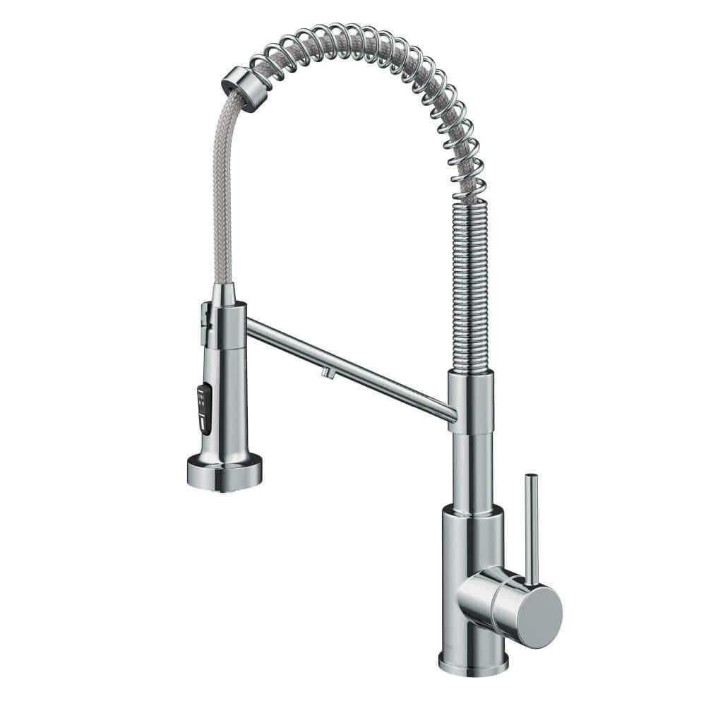 KRAUS Bolden Single-Handle , Pull-Down Sprayer Kitchen Faucet Water ...