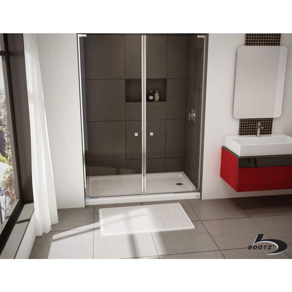 60'' White Rectangular Single Threshold Shower Base