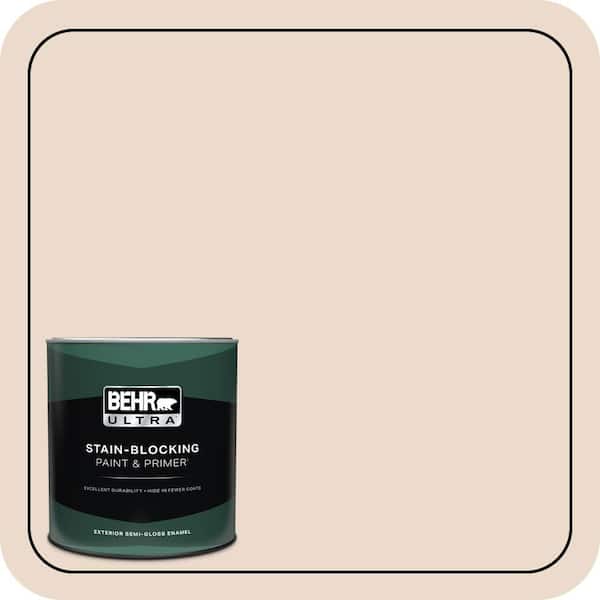 BEHR ULTRA 1 qt. #BWC-22 Lambskin Semi-Gloss Enamel Exterior Paint & Primer