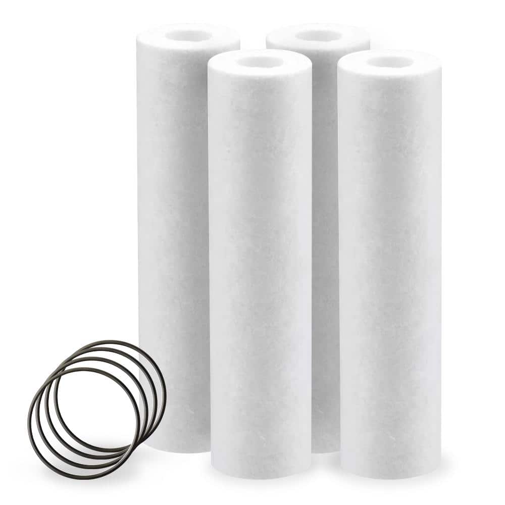 Pelican Water 10 in. 10 Micron Hot Water Sediment Replacement Water Filter Cartridge (4 Pack