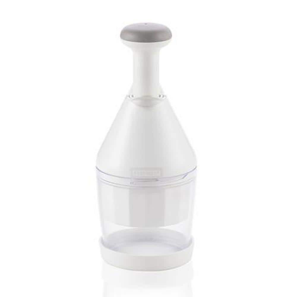 Cook Works White & Aqua Mini Hand Chopper