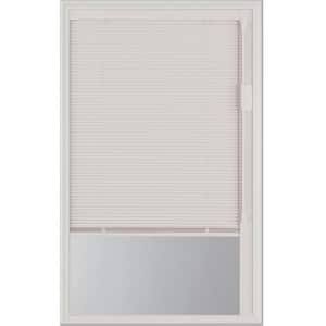 Blinds + Glass 20 in. x 36 in. x 1 in. Enclosed Blinds with Door Glass with White Frame Replacement Glass Panel