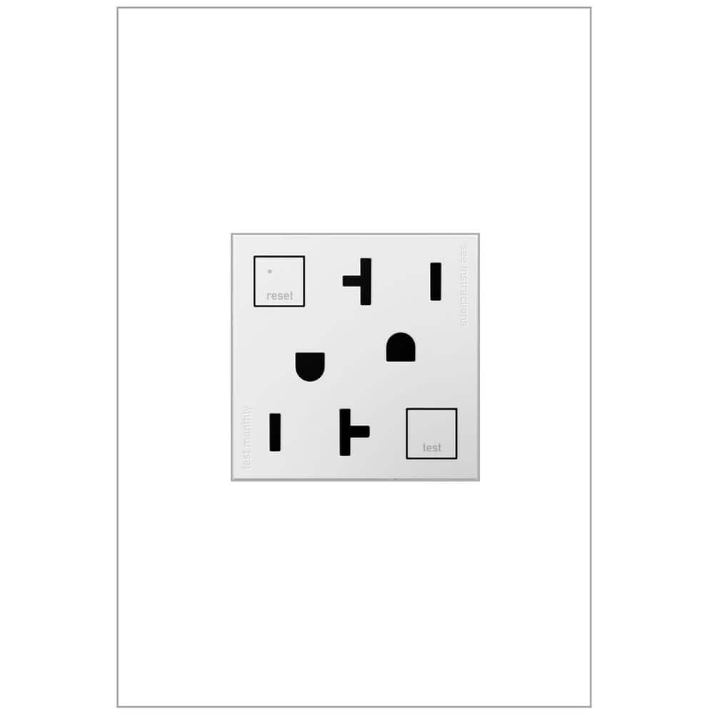 adorne 20 Amp 125-Volt Tamper-Resistant Self-Test Duplex GFCI Outlet, White price history on PriceWatchPro