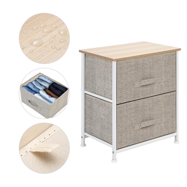 Two Drawer Square Storage Unit