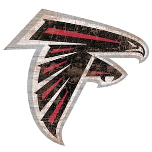Fan Creations Indoor Wood Atlanta Falcons Distressed Logo Cutout Sign