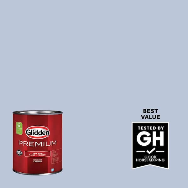 Glidden Premium 1 qt. PPG1166-3 Blue Opal Satin Interior Latex Paint
