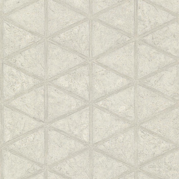 A-Street Prints Mayari Platinum Tiled Wallpaper Sample