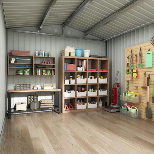 ユース様 JAXPETY 8 ft. W x 12 ft. D Large Outdoor Storage Metal Shed