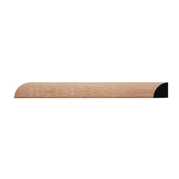 Ekena Millwork WM108 0.5 in. D x 0.5 in. W x 6 in. L Wood (Sapele) Quarter Round Sample