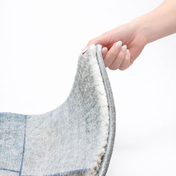 Dream Shag Premium Machine Washable Abstract ADS717 Sky 2 ft. x 3 ft. Accent Rug