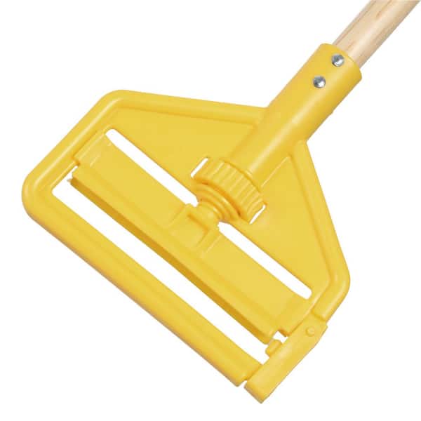 Rubbermaid Commercial H146 60 Invader® Side Gate Wet Mop Handle w/ Large  Yellow Plastic Head & Gray Fiberglass Handle