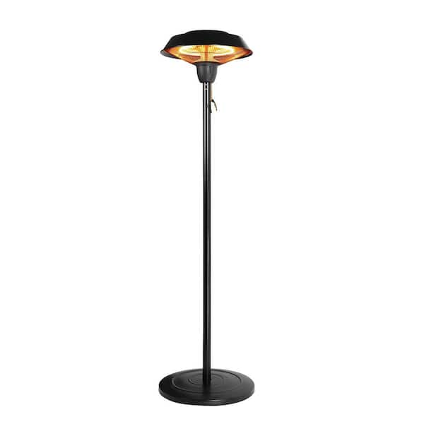 5100 BTU Outdoor Electric Patio Heater with Adjustable Height, Tip-Over Protection, Silent Heating for Patios Balconies