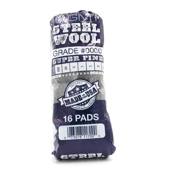 Fine #00-16 Pads in One Package Steel Wool 