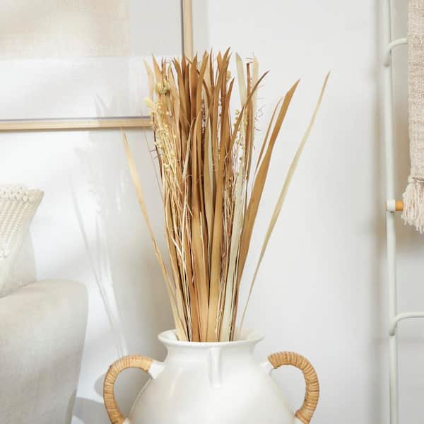 Litton Lane 41 in. Tall Floral Bouquet Grass Natural Foliage with Reed Accents (1 Bundle)