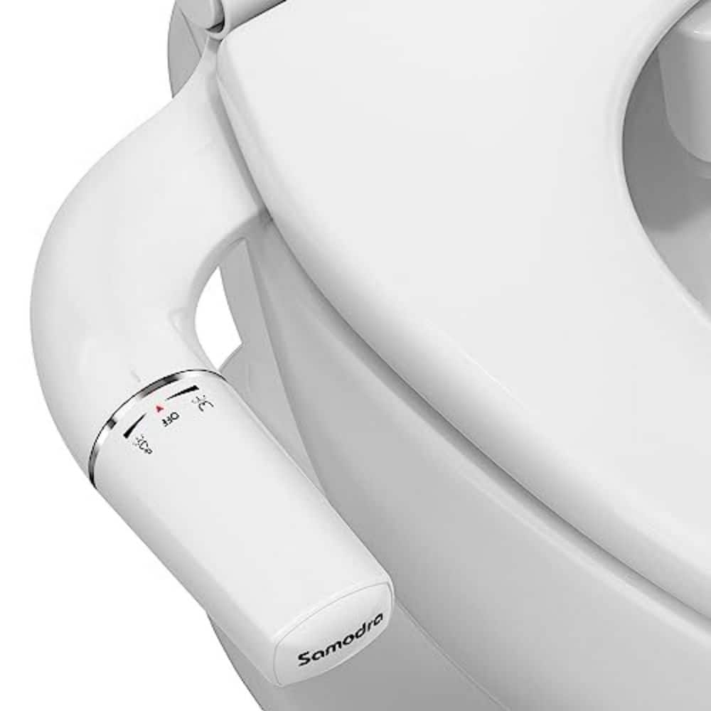 Ultra-Slim Hygienic Bidet Attachment with Dual Nozzle, Adjustable Water Pressure & Silver Finish price history on PriceWatchPro