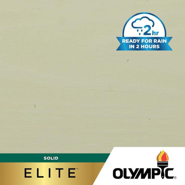 Olympic Elite 1 gal. SC-1023 Cumulus Solid Advanced Exterior Stain and Sealer in One
