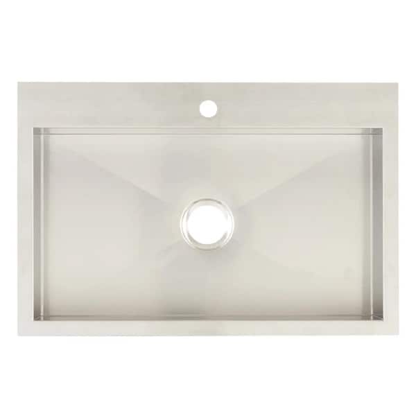 SIGNATURE HARDWARE Sitka 22 in. 18-Gauge Undermount Single Bowl