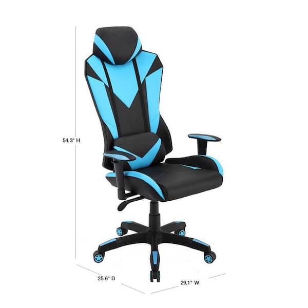 Hanover Commando Ergonomic Gaming Chair with Adjustable Gas Lift Seating  and Lumbar Support - Hanover Home