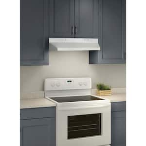 F40000 30 in. 230 Max Blower CFM Convertible Under-Cabinet Range Hood with Light in White