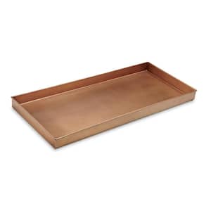 30 in. x 13 in.Classic Boot Tray, Brass for Boots, Shoes, Plants, Pet Bowls, and More