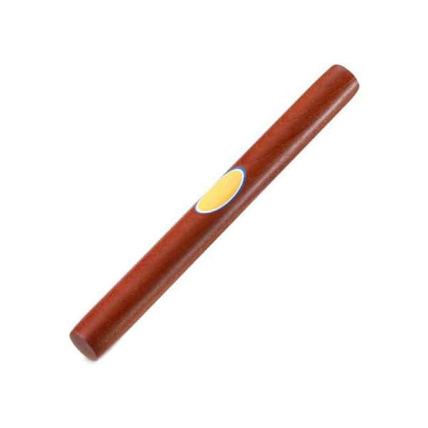 15.75 Inch Sapele Wood Natural Finish Rolling Pin Non-Stick Dough Roller for Pizza Pie Cookie Pastry Baking