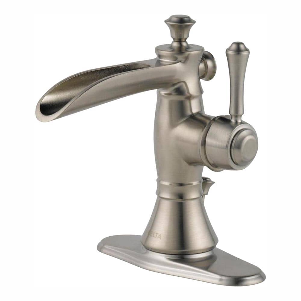 Modern Stainless Steel Single Hole Bathroom Faucet with Brass Body