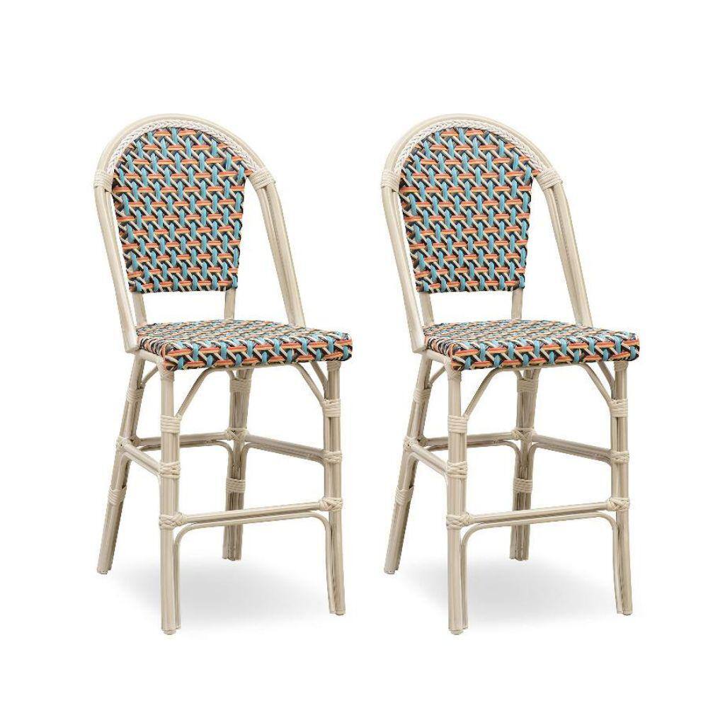 Reviews for PURPLE LEAF French Colorful Wicker Stackable Counter Height