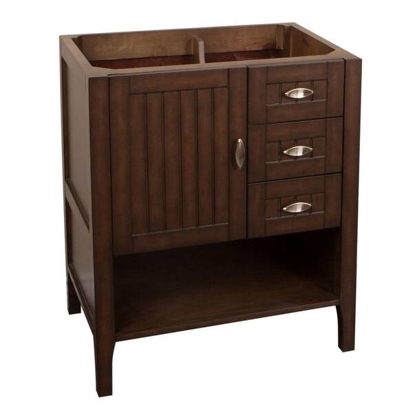 Bellaterra Home Ventura 29.2 in. Bath Vanity Cabinet Only in Sable Walnut without Vanity Top
