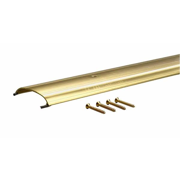 M-D Building Products 0.625 in. x 3.5 in. x 72 in. Low Dome Top Brite-Dip Gold Threshold