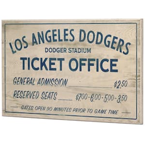 Los Angeles Dodgers Vintage Ticket Office Wood Wall Decor