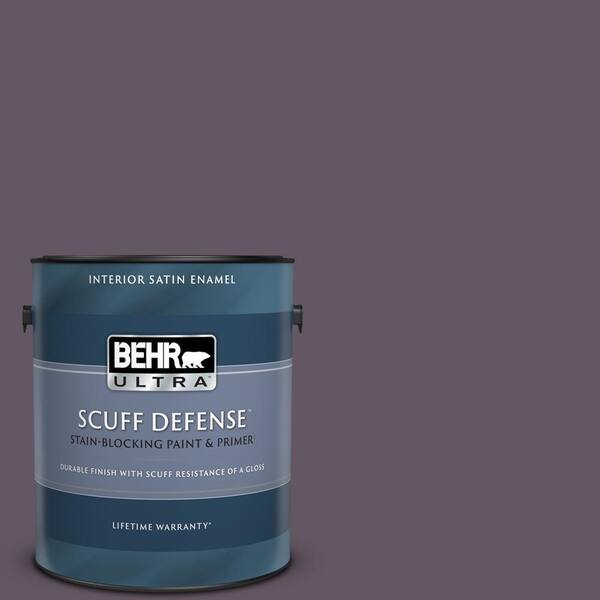 BEHR ULTRA 1 gal. Home Decorators Collection #HDC-CL-03 Grand Grape Extra Durable Satin Enamel Interior Paint & Primer