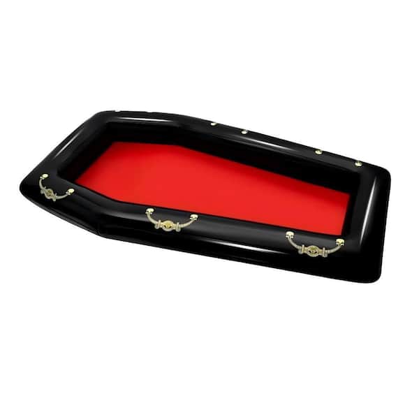 2 Pack 53.94 in. 12 qt. Red PVC Inflatable Coffin Cooler with Waterproof Reusable Design for Halloween Pool Party