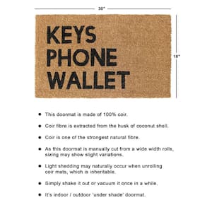 Black Keys Phone Wallet 18 in. x 30 in. Doormat